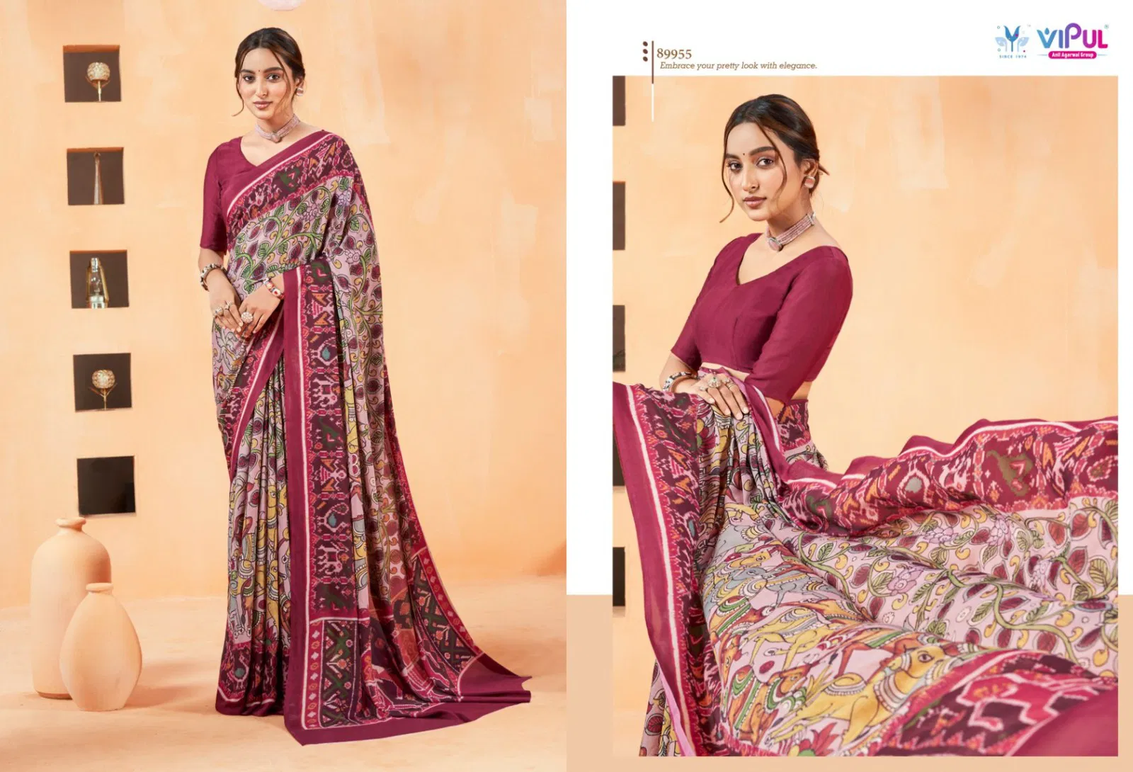 Antique Royal Vol 14 By Vipul Crewa Georgette Saree Suppliers In India